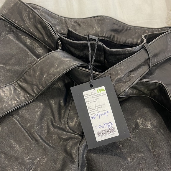 ONLY UNIQUE leather culotte pants - Picture 4 of 5